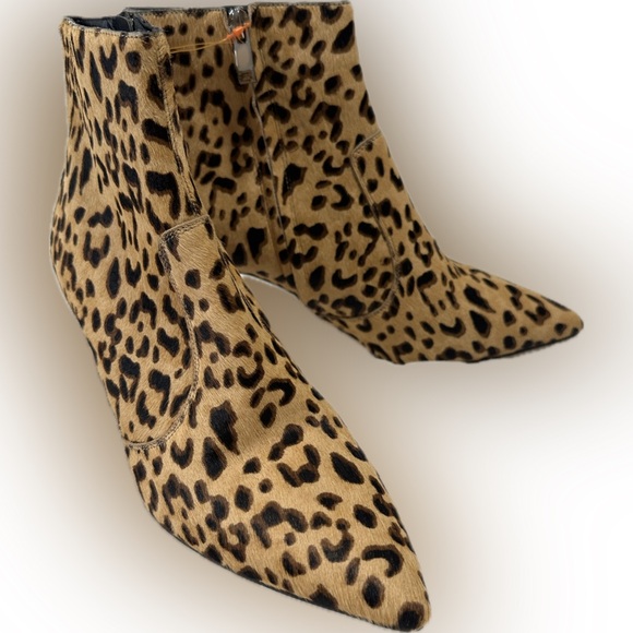 Halogen Ashlee Leopard Print Booties (Genuine Calf Hair)-Size 8 - Picture 7 of 10